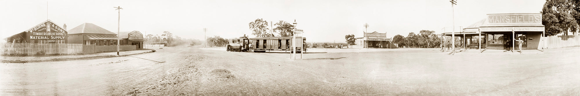 Kingsway From Port Hacking Road, Caringbah NSW Australia c.1919