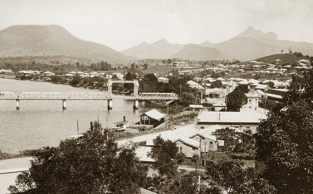 General View And Tweed River, Murwillumbah NSW Australia 1920s