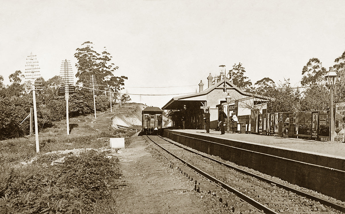Railway Station, Wahroonga NSW Australia 1907
