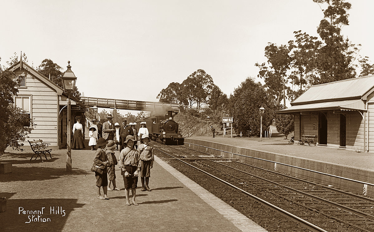 Railway Station, Pennant Hills NSW Australia c.1910
