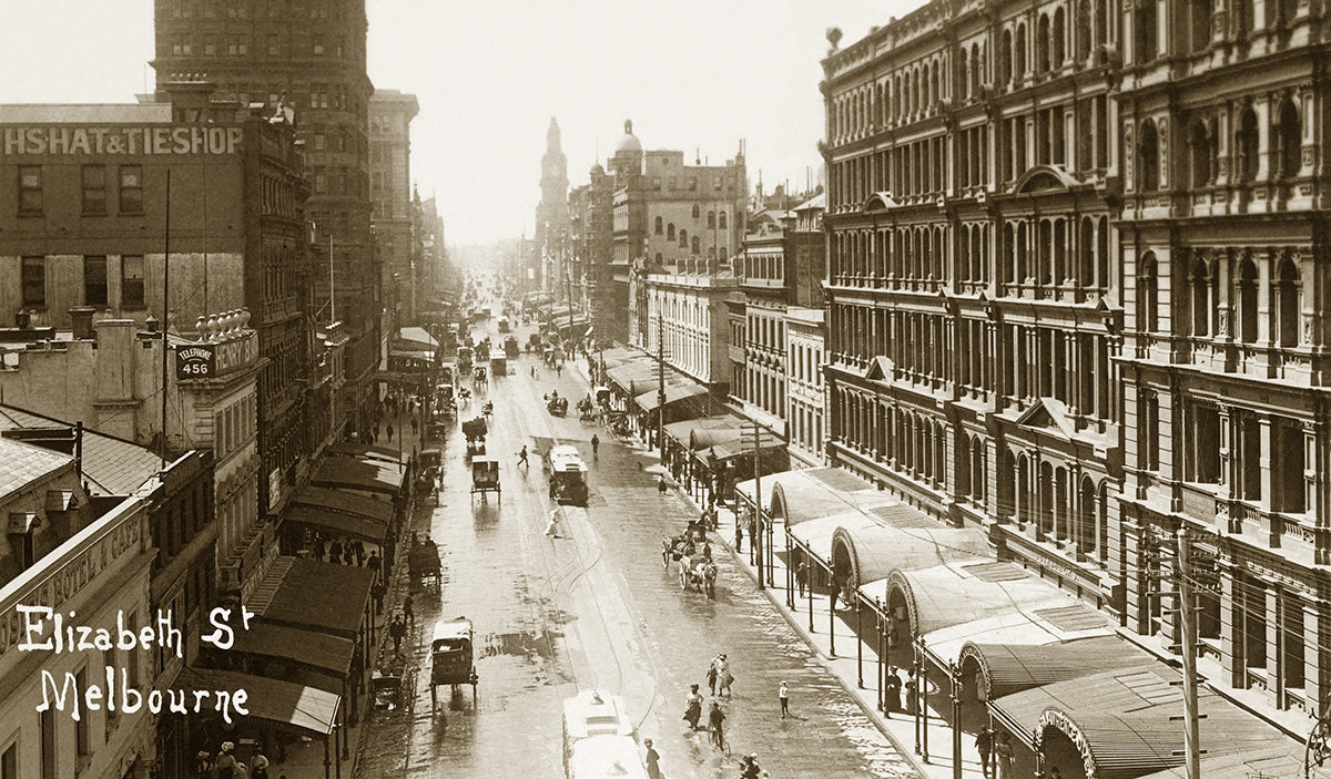 Elizabeth Street, Melbourne VIC Australia 1890s