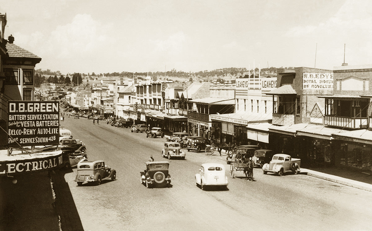 Summer Street, Orange NSW Australia 1940s