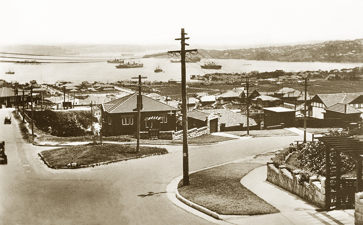 Sydney Harbour From Bellevue Hill, Bellevue Hill NSW Australia 1920s