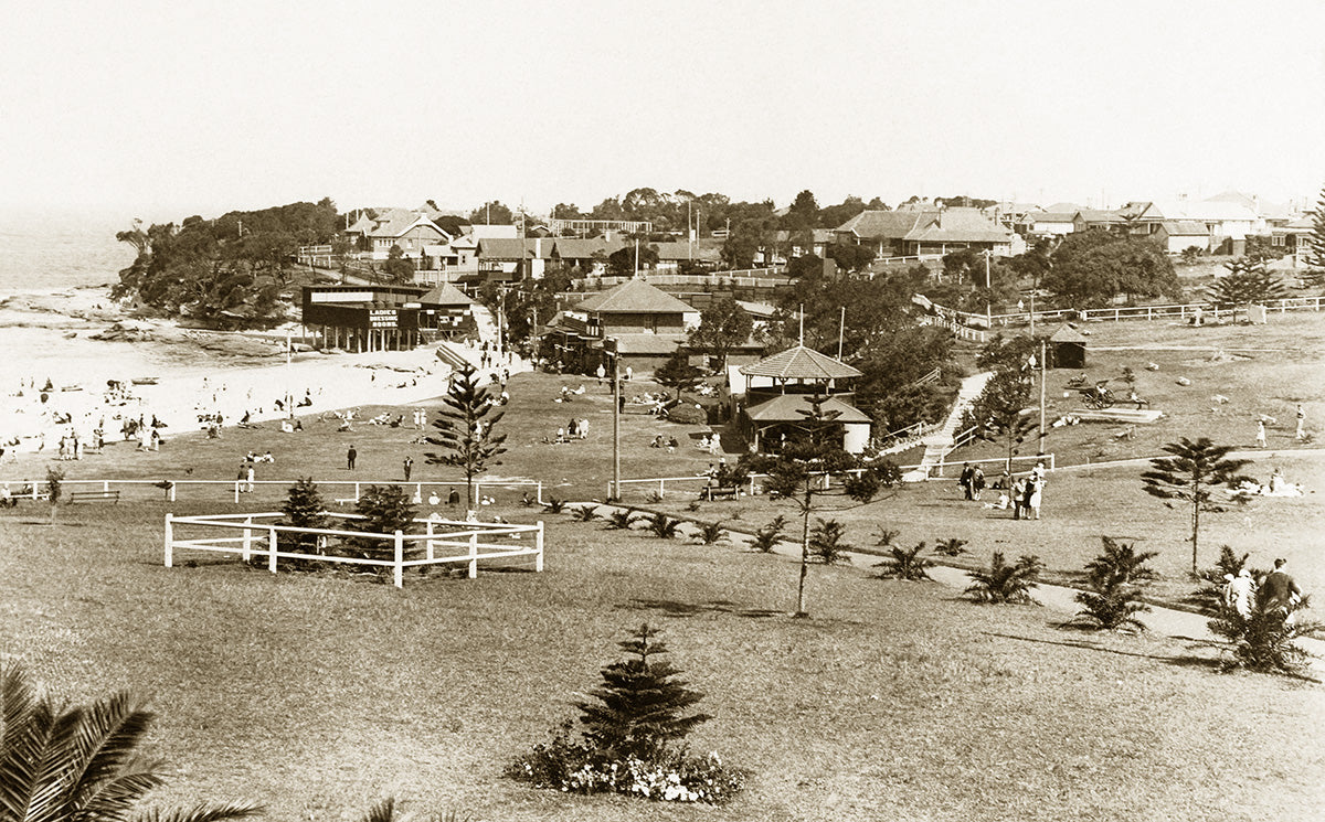 The Park And Beach, Cronulla NSW Australia 1920s