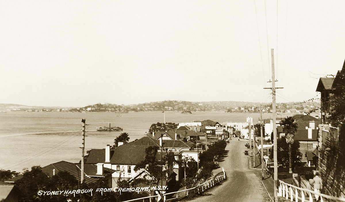 Sydney Harbour From Cremorne, Cremorne NSW Australia 1920s