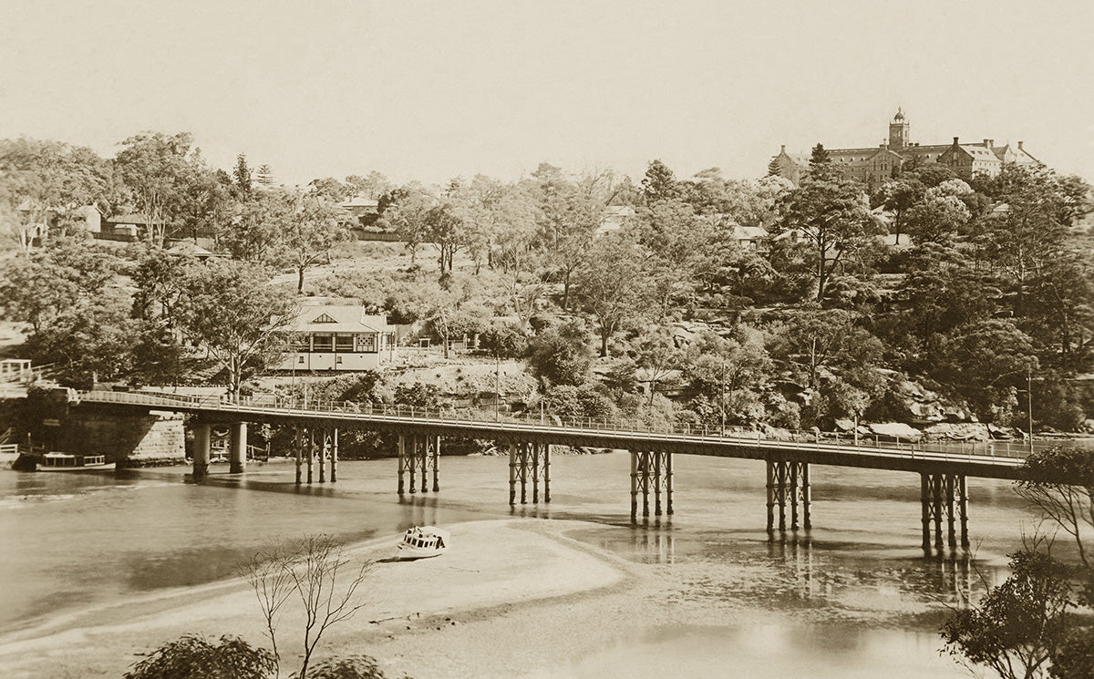 Fig Tree Bridge, Lane Cove NSW Australia 1920s