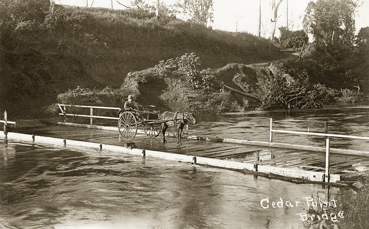 Cedar Point Bridge, Kyogle NSW Australia 1907