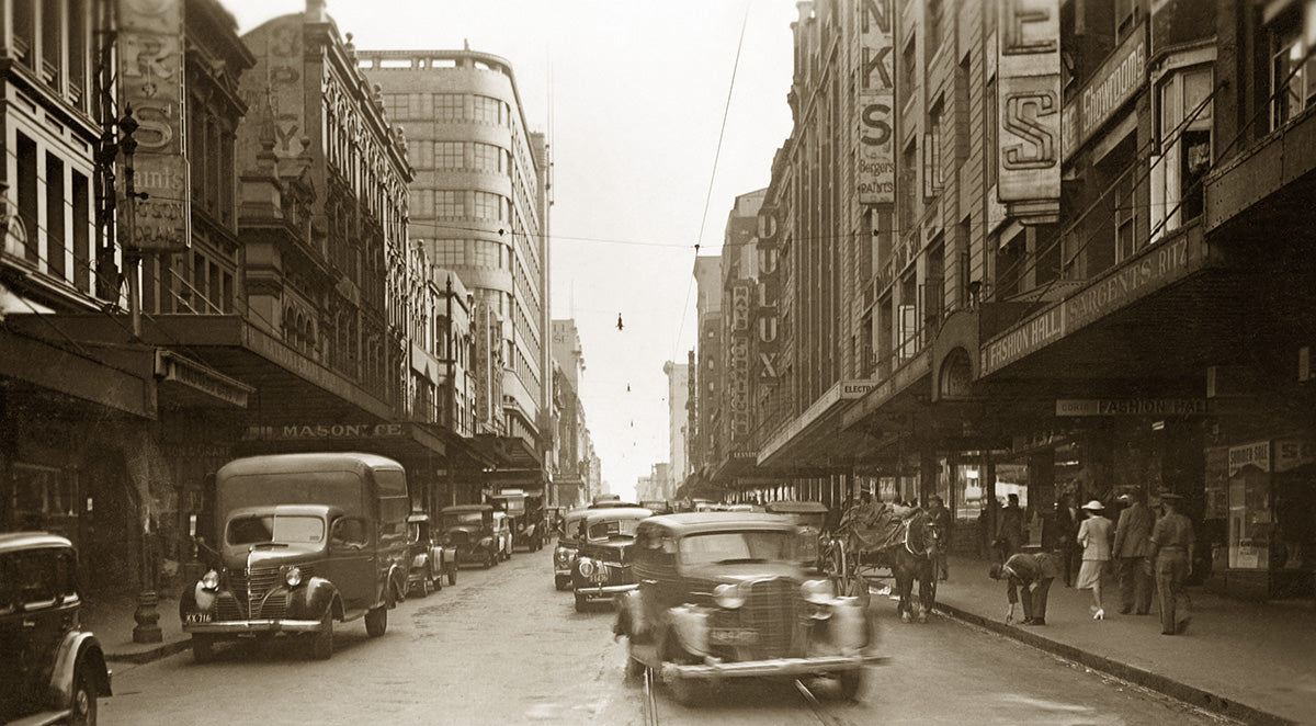 Pitt Street, Sydney NSW Australia 1940s