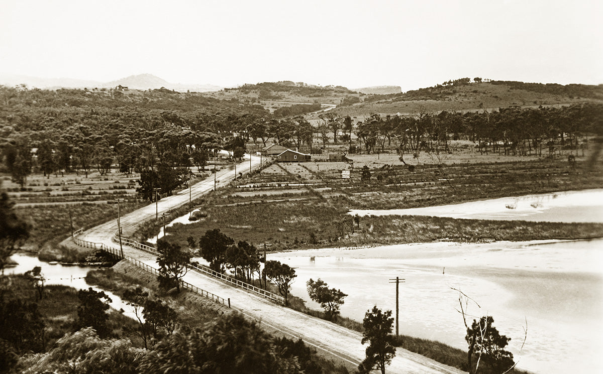 Pittwater Road Looking North Towards Warriewood, Narrabeen North NSW Australia c.1908