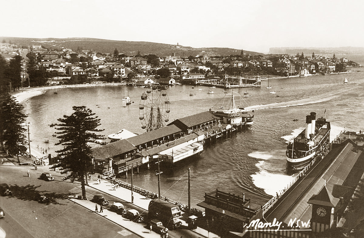 Harbour Wharf, Manly NSW Australia 1930s