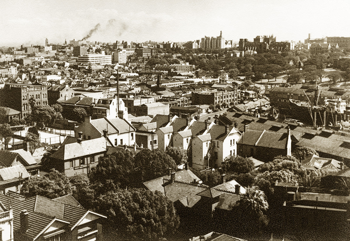 Wooloomooloo Aerial View, Wooloomooloo NSW Australia 1940s