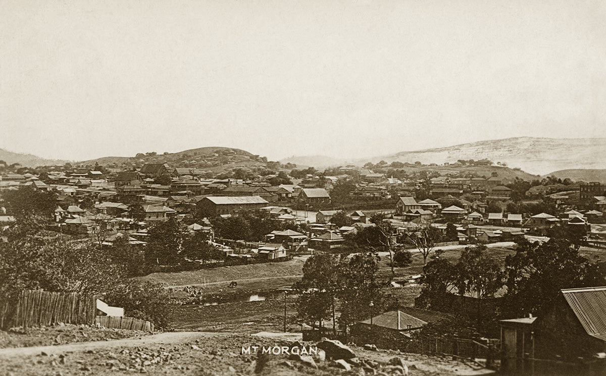 Aerial View, Mount Morgan QLD Australia c.1900