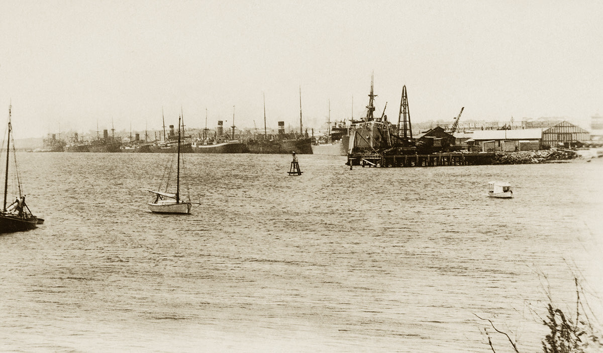 View Of Harbour, Fremantle WA Australia c.1920