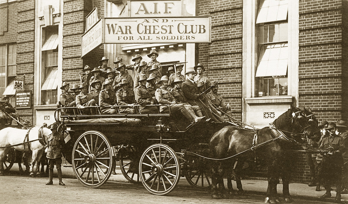 A.I.F.And War Chest Club, London England 1914