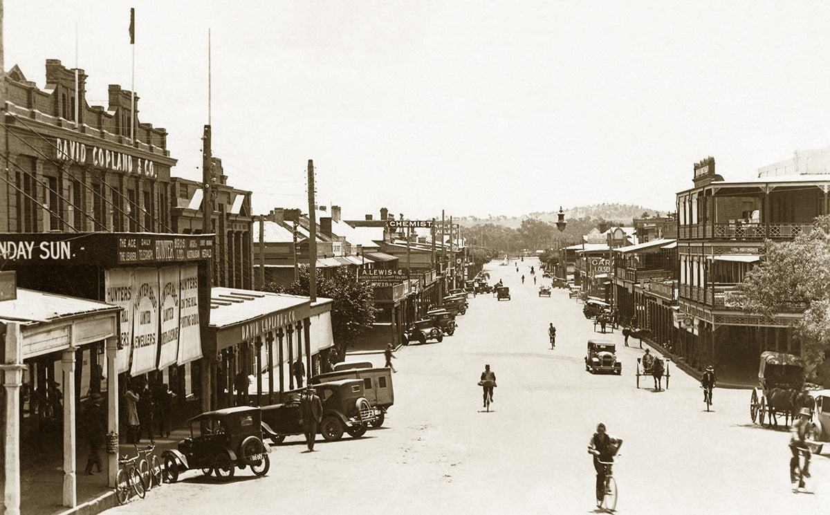 Fitzmaurice Street, Wagga Wagga NSW Australia 1920s