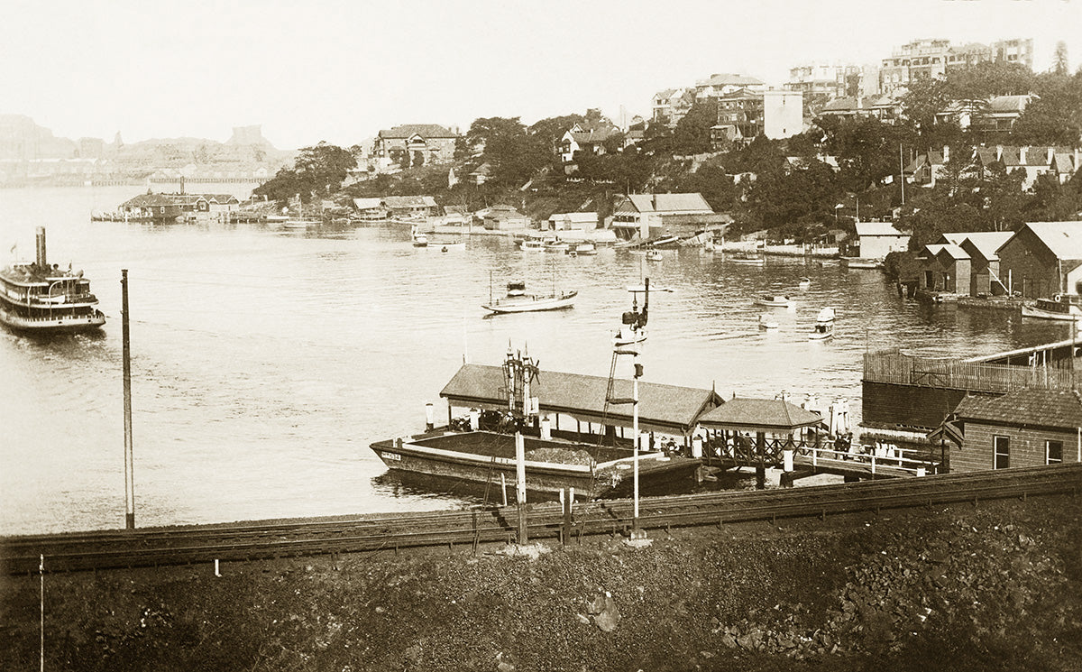 Lavender Bay And Wharf, Mc. Mahons PT. NSW Australia 1920s