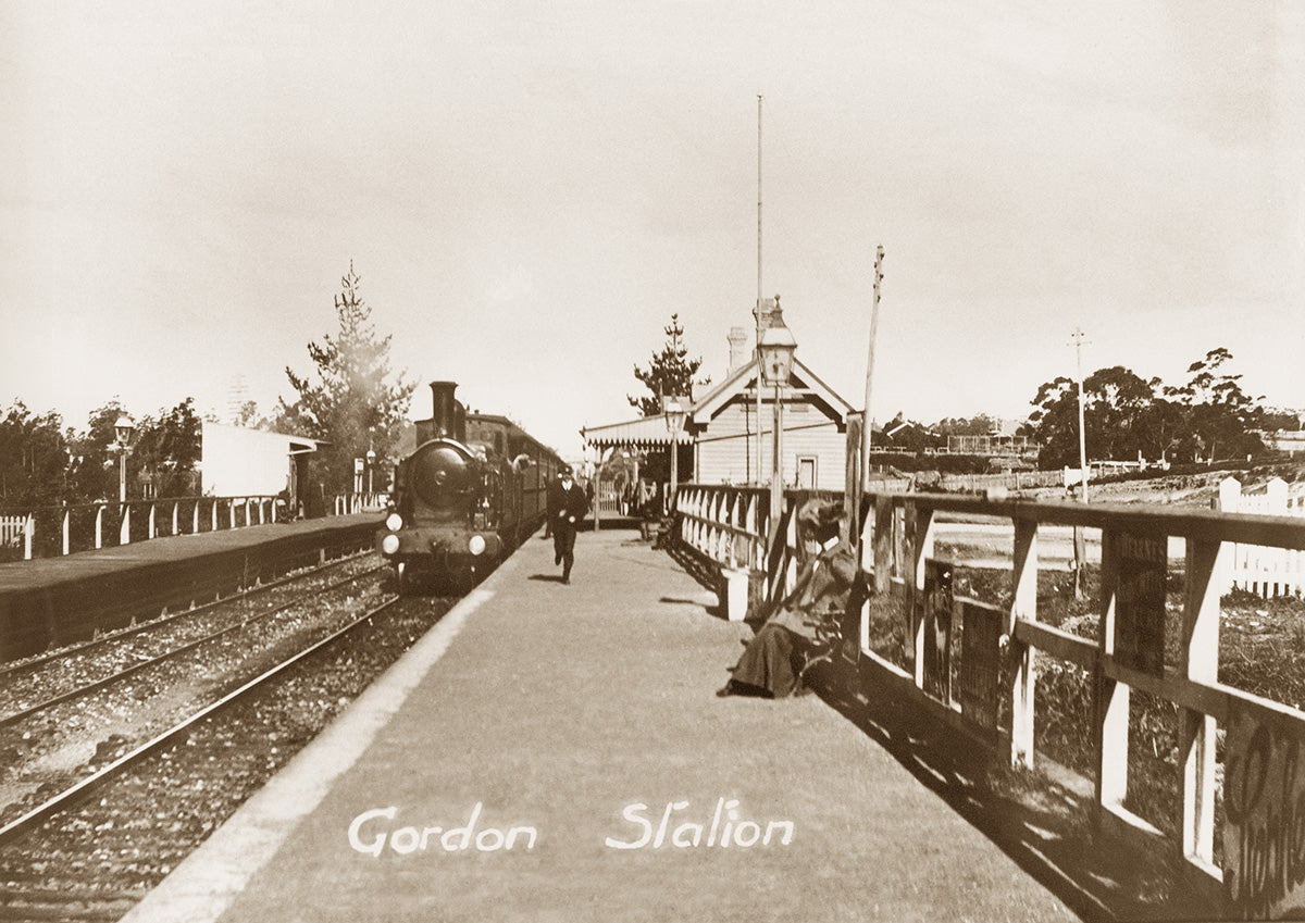 Railway Station, Gordon NSW Australia c.1905