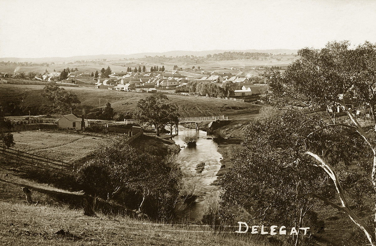General View Of Township, Delegat NSW Australia c.1910