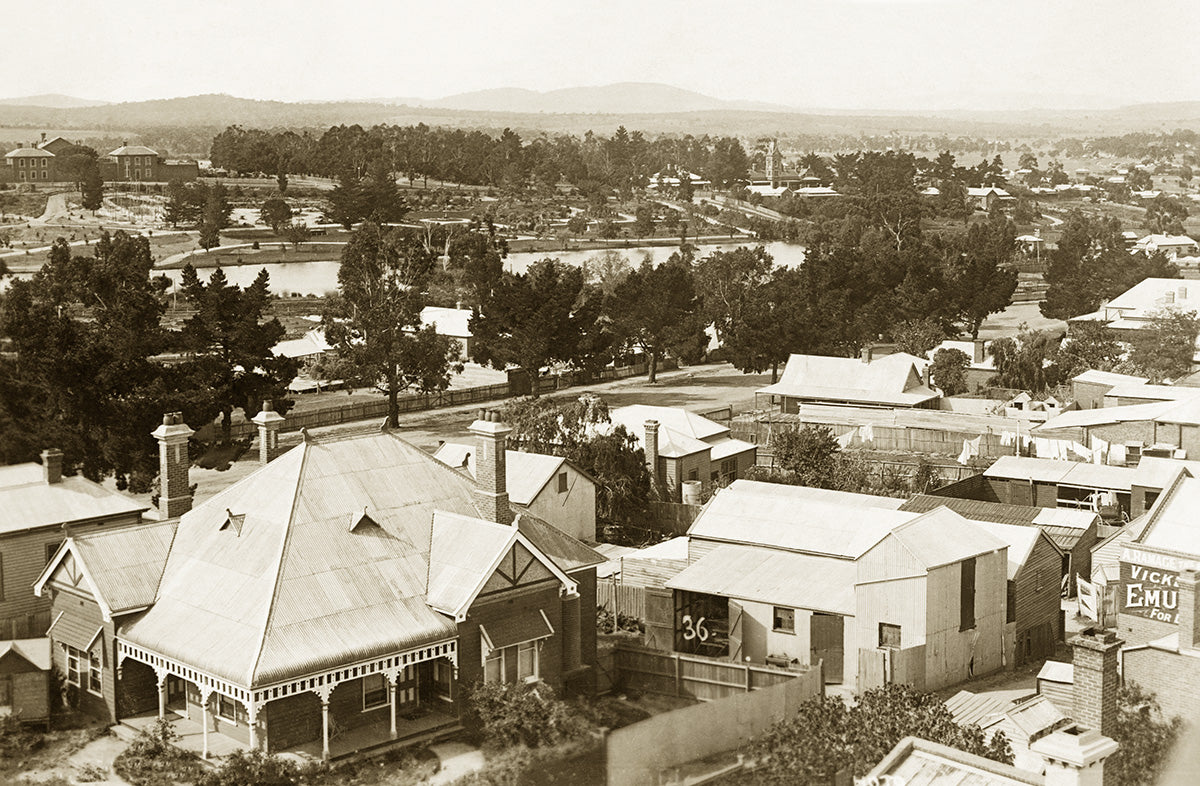 General View From Fire Bell Tower Looking North, Ararat VIC Australia c.1911