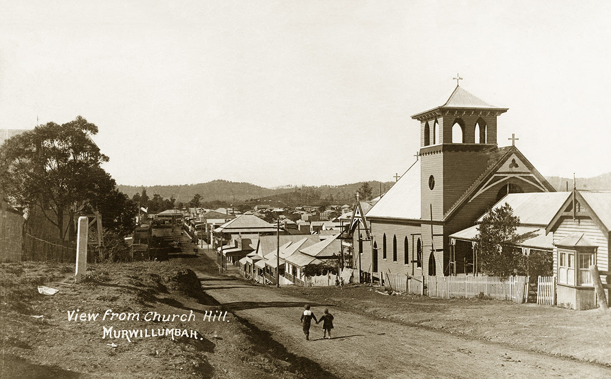 View From Church Hill, Murwillumbah NSW Australia c.1905