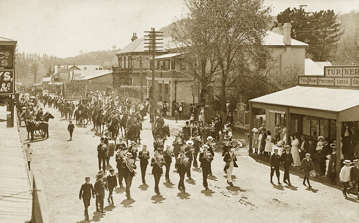 8 Hour Day Procession On Bong Bong Street, Bowral NSW Australia 1908