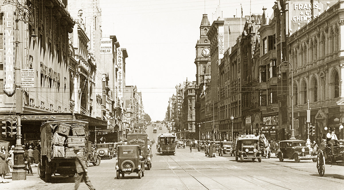 Bourke Street, Melbourne VIC Australia 1920s
