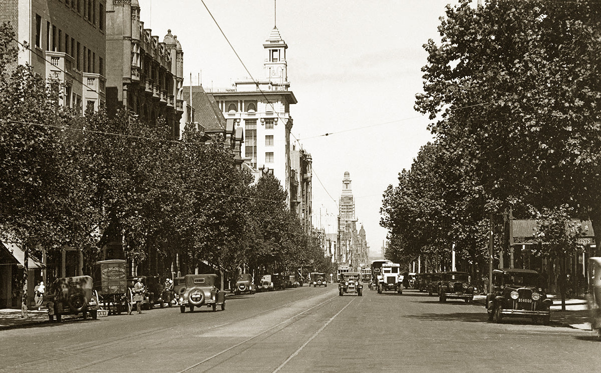 Collins Street, Melbourne VIC Australia 1920s