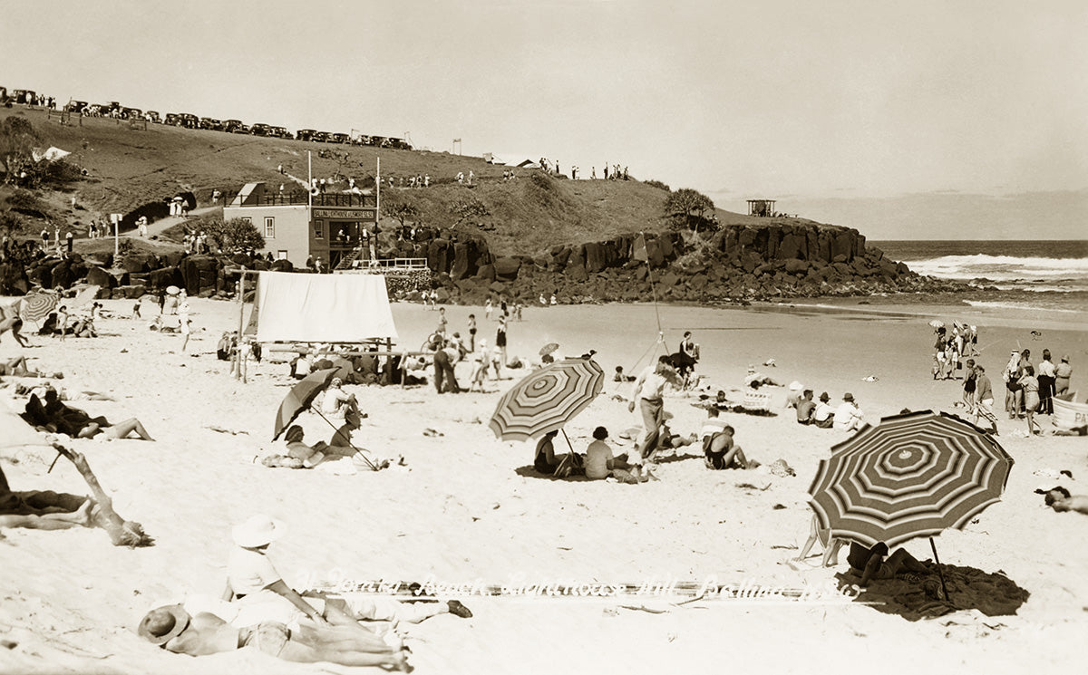 Beach - Ballina Lighthouse And Lismore SLSC, Ballina NSW Australia 1950s