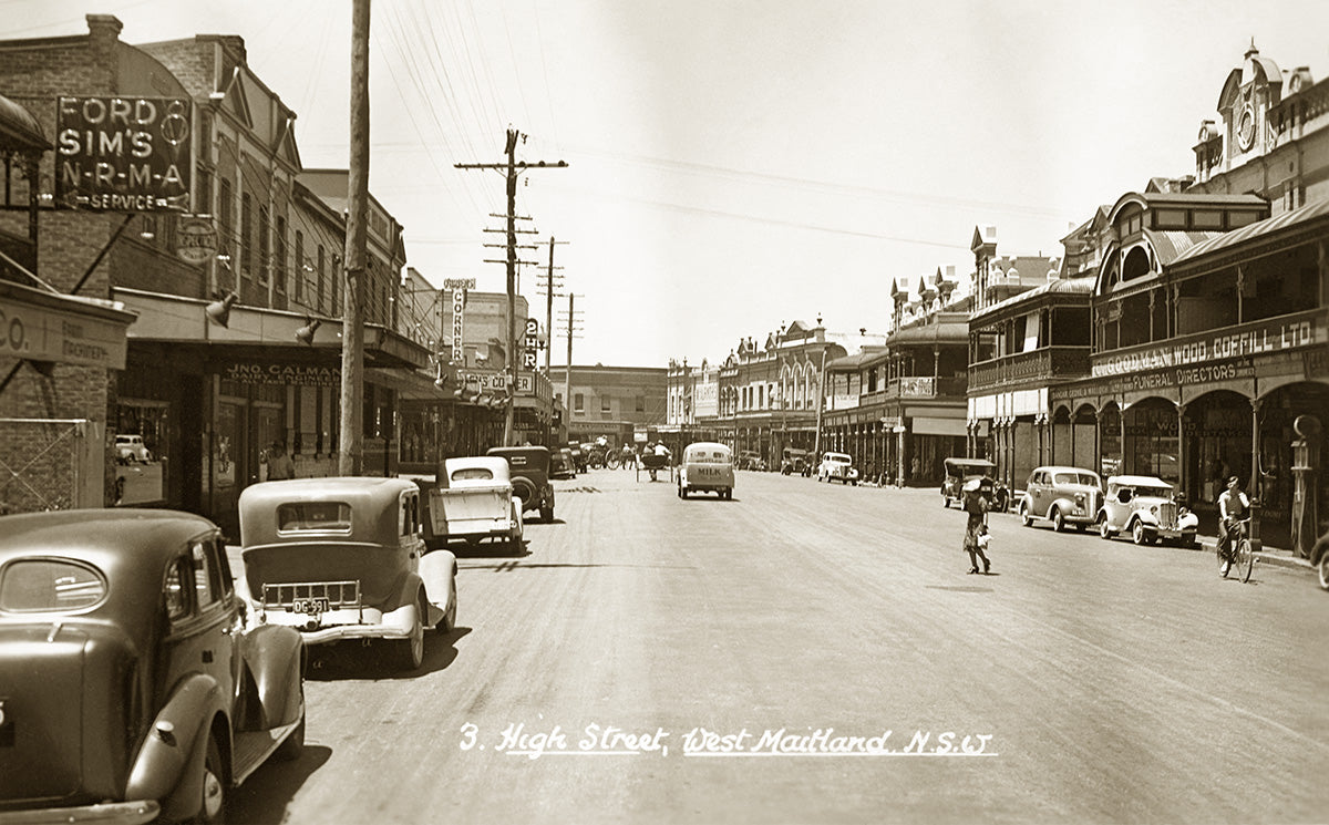 High Street, Maitland West NSW Australia c.1939