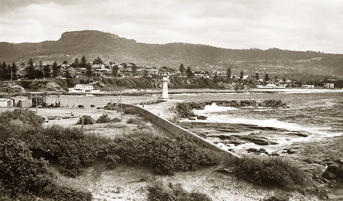 Waterfront And Mount Keira, Wollongong NSW Australia 1920s