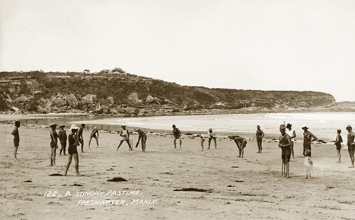 A Sunday Pastime On The Beach, Freshwater NSW Australia 1910s