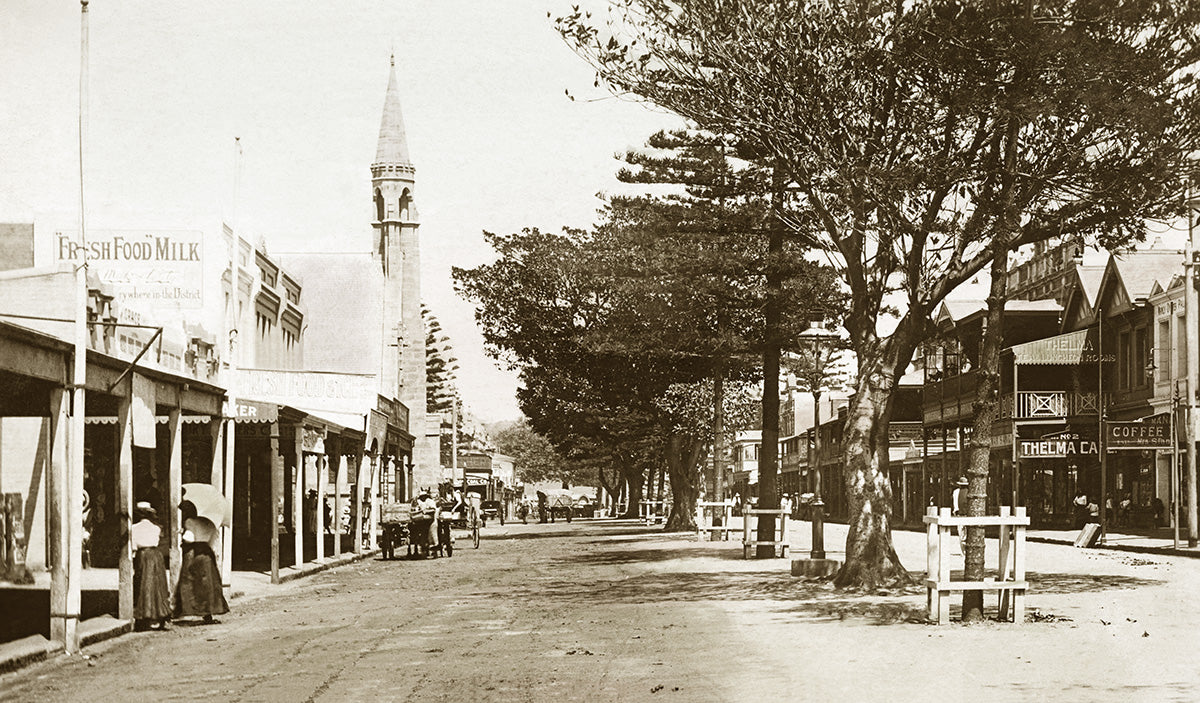 The Corso, Manly NSW Australia c.1908