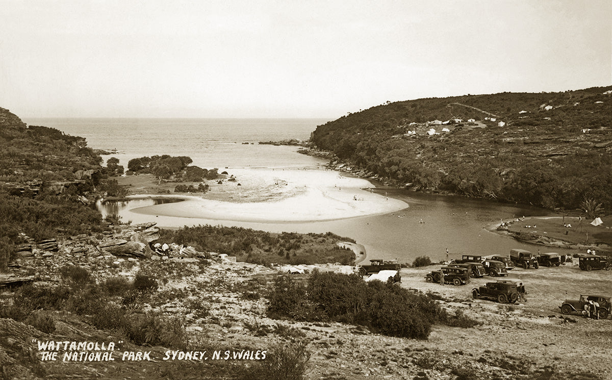 The Royal National Park - The Beach, Wattamolla NSW Australia 1930s