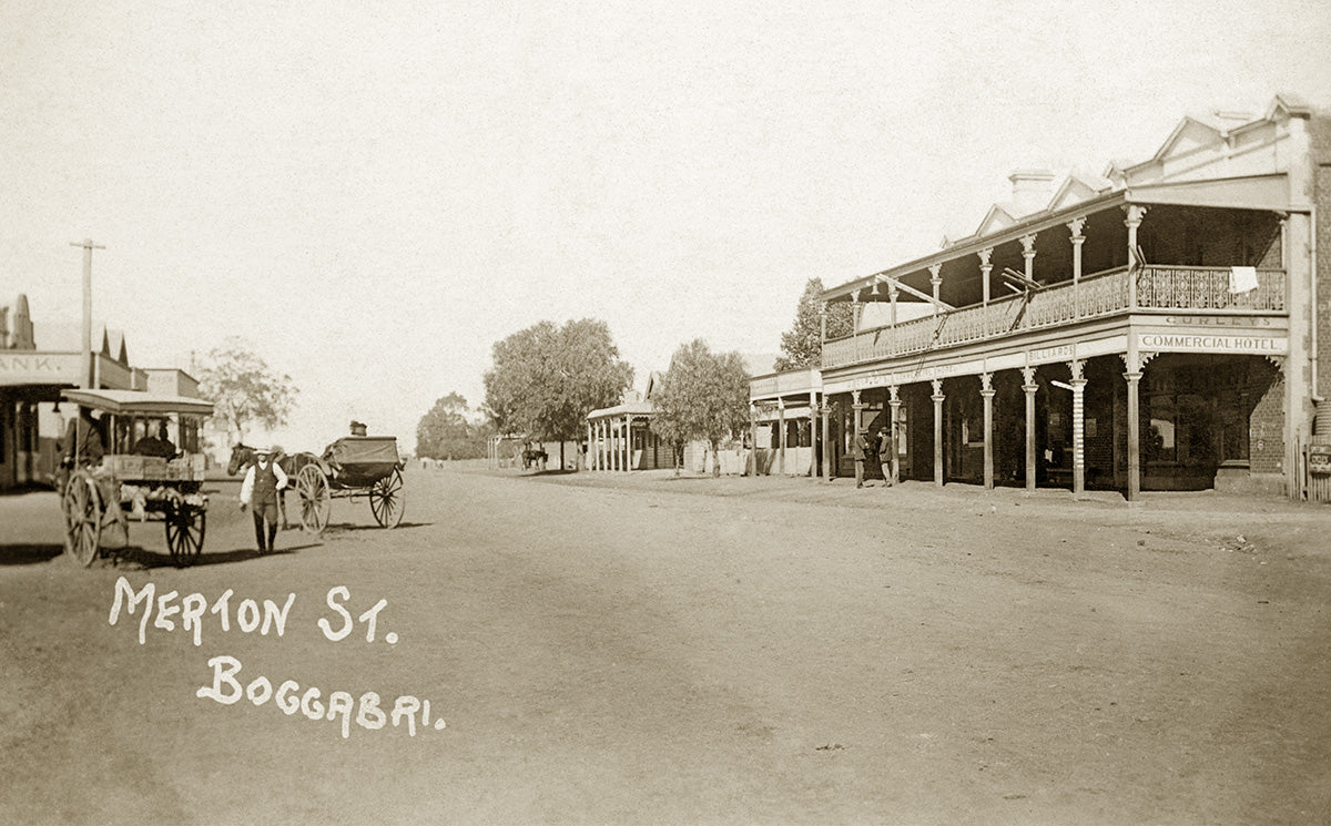 Merton Street, Boggabri NSW Australia c.1896