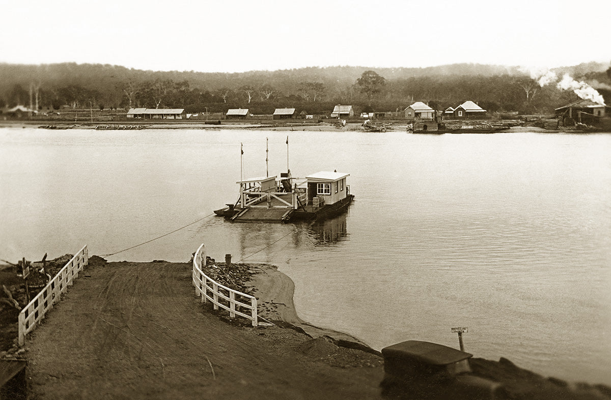 The Punt At Clyde River, Batemans Bay NSW Australia c.1920
