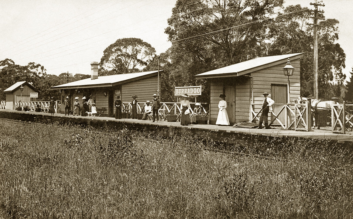 Railway Station, Burradoo NSW Australia 1906