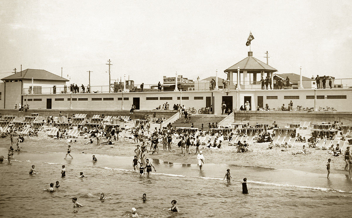 The Beach, Brighton Le Sands NSW Australia 1930