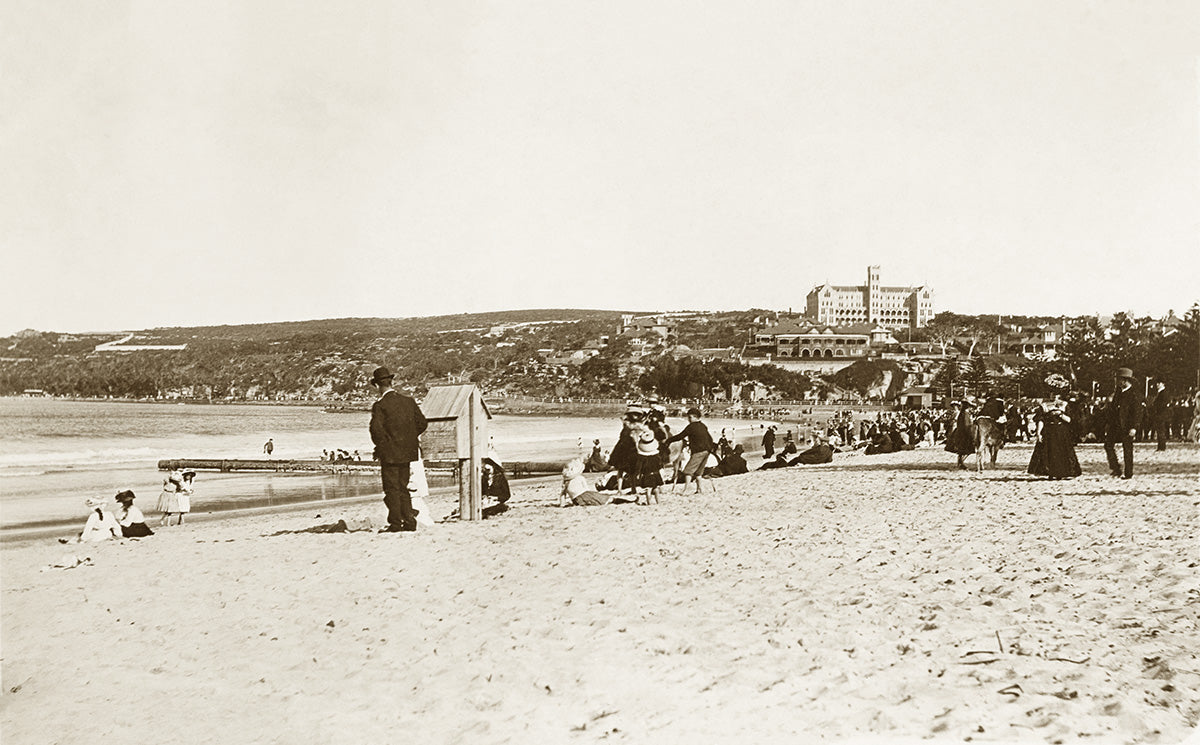 Ocean Beach, Manly NSW Australia c.1909