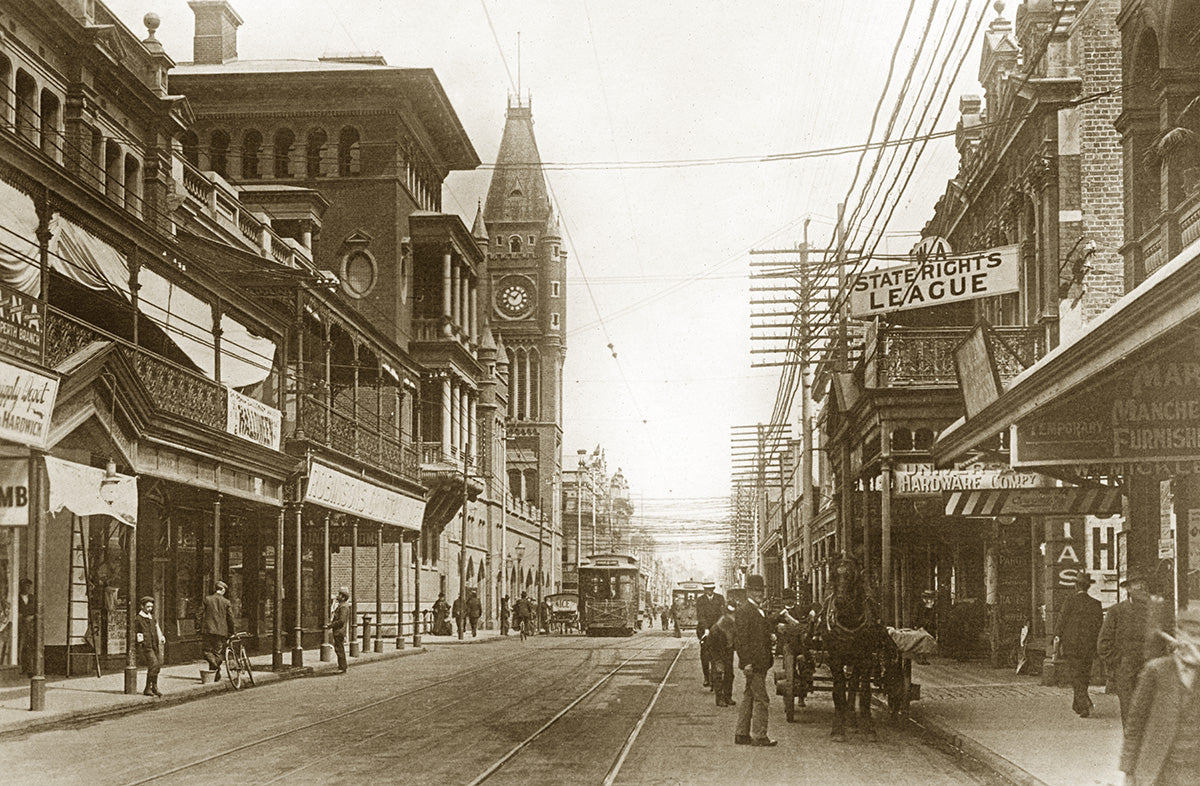 Hay Street, Perth WA Australia 1900s