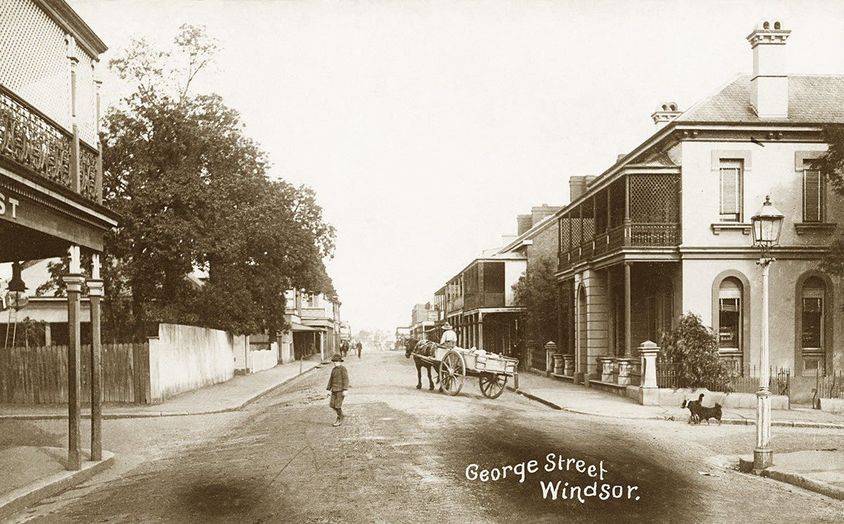 George Street, Windsor NSW Australia c.1895
