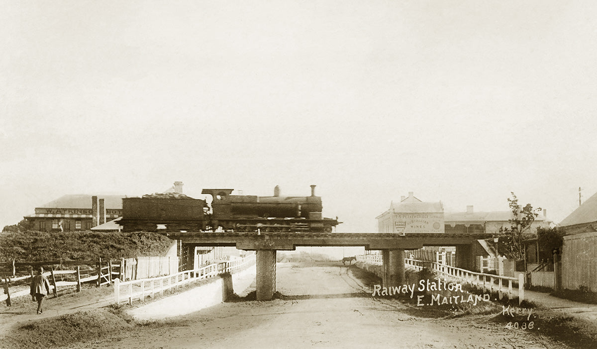 Railway Station, Maitland East NSW Australia 1911