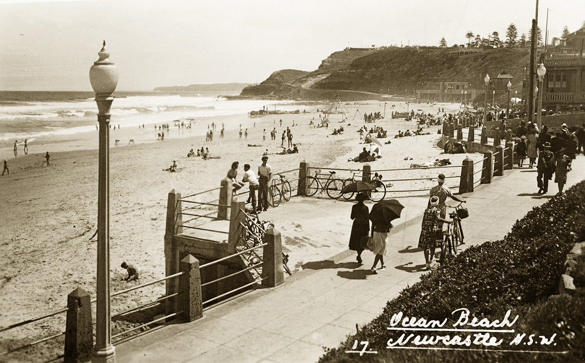 Ocean Beach, Newcastle NSW Australia 1940s