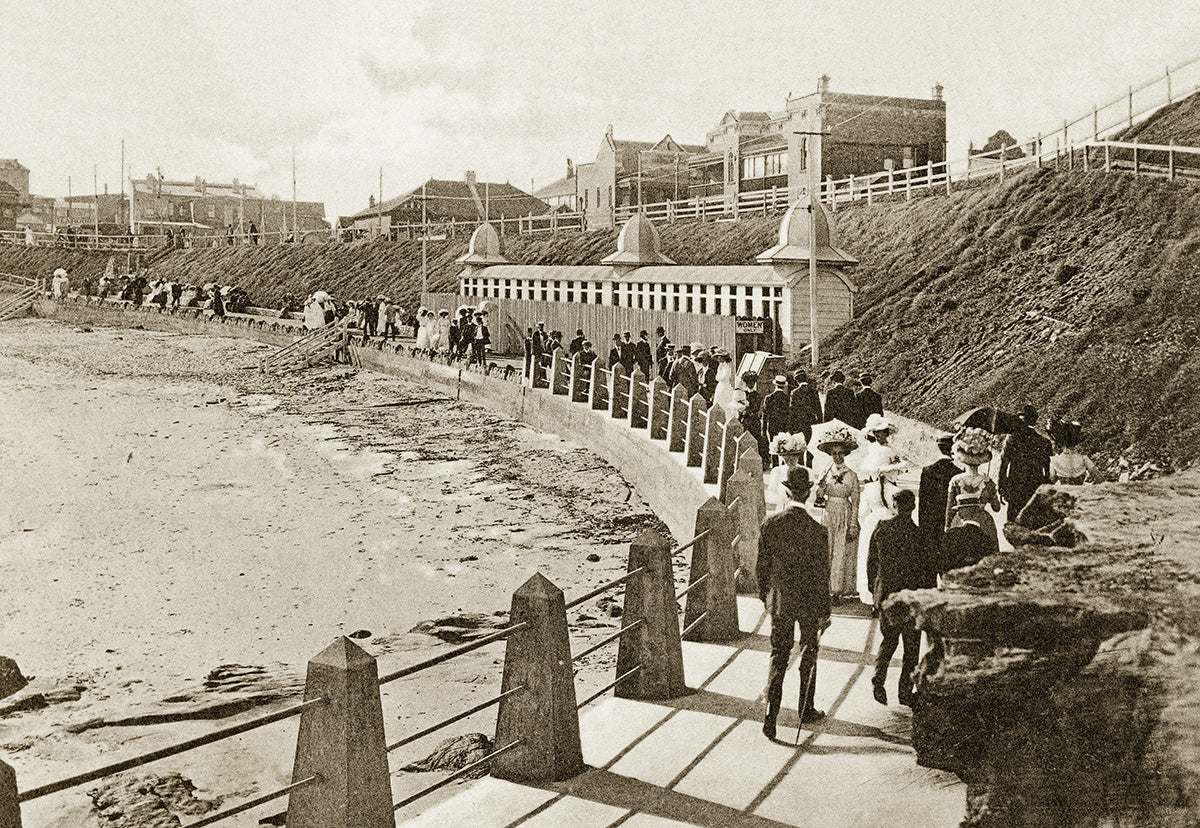 Ocean Beach - The Promenade, Newcastle NSW Australia 1911