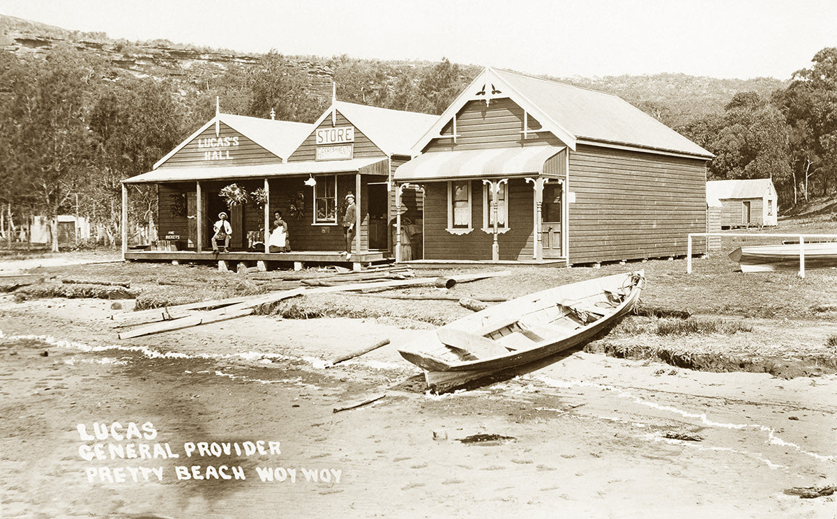 Lucas General Store At Pretty Beach - Woy Woy, Wagstaff NSW Australia c.1907
