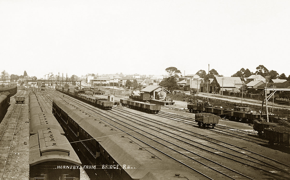 Railway Station, Hornsby NSW Australia c.1910