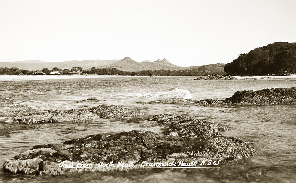 Brunswick River - View From North Head, Brunswick Heads NSW Australia 1930s