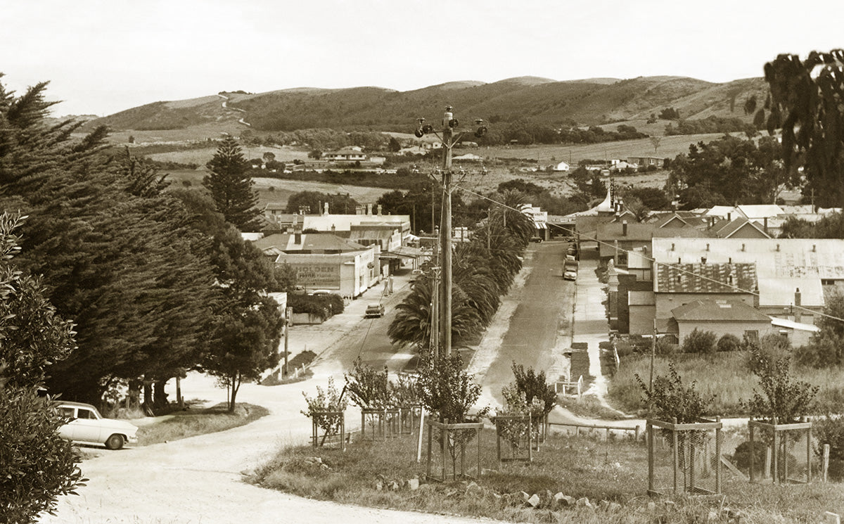 General View Of Town From Church Hill, Foster VIC Australia c.1950