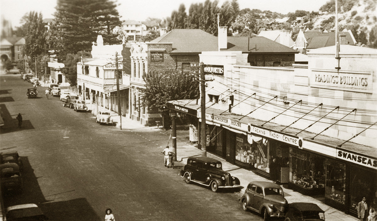 Victoria Street - Looking South, Bunbury WA Australia c.1939