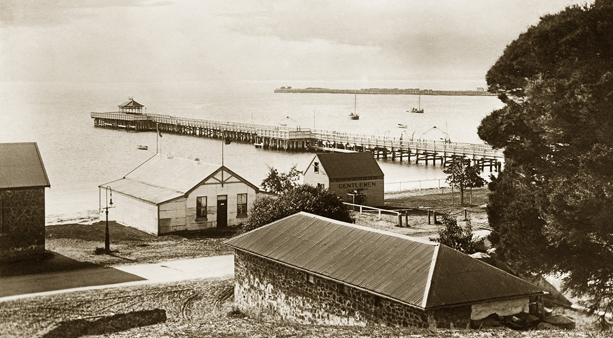Promenade Jetty And Esplanade, Geraldton WA Australia c.1909