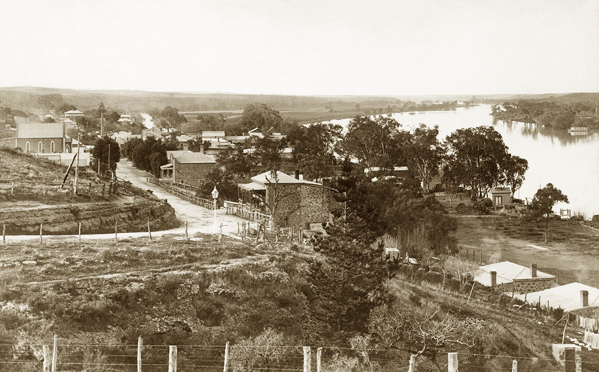 General View Of Town And Murray River, Mannum SA Australia 1907